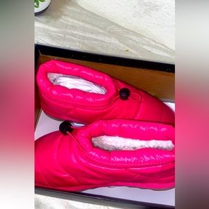 Cute pink winter waterproof shoe boots